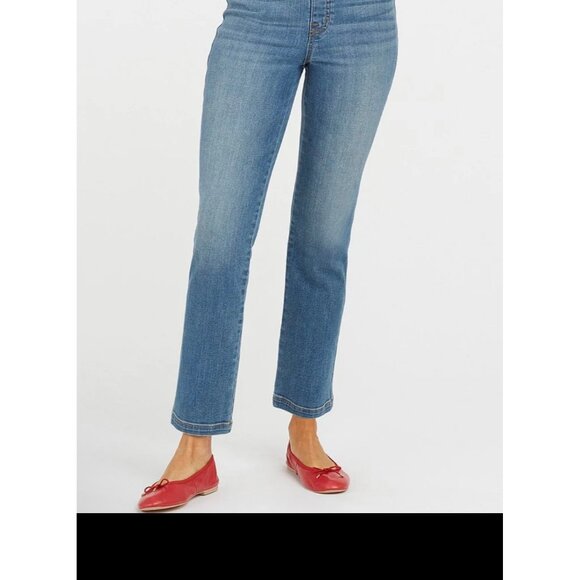 SPANX NWT Straight Leg Vintage Indigo 1X - Picture 12 of 12